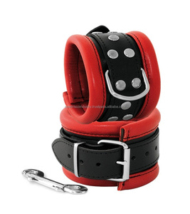 Manufacturer Wholesale Price Bdsm Accessories Bondage <b>Leather</b> <b>Handcuffs</b> Kinky Wrist Cuffs Fetish Toys Restraints Adult Sex Toys - Product Image 1