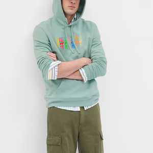 Sweat à capuche entièrement imprimé Impression DTG Sweats à capuche imprimés numériquement Sweatshirt à capuche en coton mélangé personnalisé pour hommes - Product Image 3