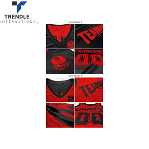 Maillot de basket-ball réversible personnalisé, uniforme de performance en maille, 100% polyester, nom et numéro imprimés par transfert thermique, unisexe, adultes - Product Image 4