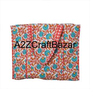 Bolsa de Mano Grande (más de 50 cm) de Algodón Hecha a Mano con Diseño Bohemio Indio, Ecológica, con Asas Largas para Mujer, Ideal para Compras - Product Image 5