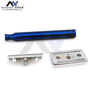 Maquinilla de Afeitar de Doble Filo DE, Cromada, Acabado Pulido, Maquinilla de Afeitar Clásica para Afeitado en Húmedo, Uso en Barbería - Product Image 3