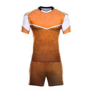 Vente en gros de shorts de sport style rugby pour hommes, service OEM, sublimation, ensemble d'uniformes rugby bleu rouge, meilleure qualité, vente en gros - Product Image 4