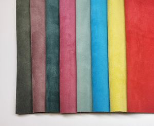 Hojas de cuero genuino de gamuza de piel de vaca de colores personalizados de alta calidad para manualidades, cinturones, zapatos, bolsos, chaquetas, accesorios al por mayor - Product Image 2