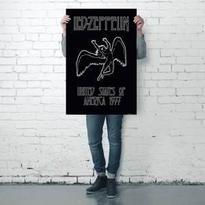 Led Zeppelin Icarus Canvas <b>Poster</b> for Wall Decor - Product Image 3