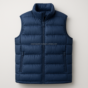 Gilet matelassé streetwear personnalisé, style sweat à capuche, léger, sans manches, tendance, vêtement d'extérieur d'hiver pour hommes et femmes - Product Image 2