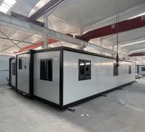 Maison conteneur extensible tendance, 4 chambres, confortable, préfabriquée avec intérieur isolé pour la vie en appartement urbain - Product Image 2