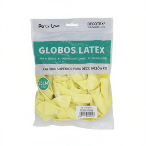 Palloncini in lattice Party Love 25cm Giallo Pastello R10 per Decorazione - Product Image 2