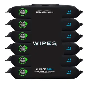 GÜNSTIGER PREIS Dude Flush able Wipes 6er Pack Wipes Unscented Large Adult Wet Wipes Aloe für den Heimgebrauch