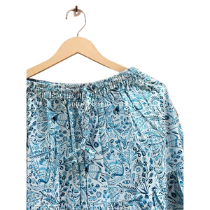 เดรสแม็กซี่พิมพ์ลายโบฮีเมียนดีไซน์ใหม่ชุดเดรสคลุมยาวแบบอินเดียสำหรับผู้หญิงกระโปรงผ้าฝ้ายยาวสองยางชุดเดรสแบบผูกเอวสไตล์โบฮีเมียน - Product Image 3