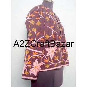 Chaqueta Cotrise Bordada al por Mayor de Primera Calidad, Chaqueta Étnica para Niñas, Otoño Invierno, Elegante, Tradicional, Transpirable y Ecológica - Product Image 4