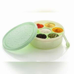 Plastic Spice <b>Box</b> Set with Multiple Compartments and Transparent Lid for <b>Kitchen</b> Seasoning <b>Storage</b> and Organizer - Product Image 5