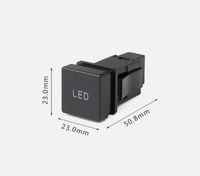 Interrupteur d'alimentation AUX 12V carré avec LED marche/arrêt pour Isuzu D-Max Mazda BT50 2021-24, console centrale de boîte de vitesses
