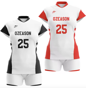 Nouvel arrivage Ensemble de maillots de volley-ball classiques pour hommes Prix de gros unisexe Conçu et imprimé sur mesure - Product Image 6