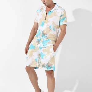 Conjunto de moda Venta en línea Conjunto de camiseta y pantalones cortos de playa de moda Nueva llegada Conjunto de camiseta y pantalones cortos de alta calidad hecho de algodón - Product Image 3