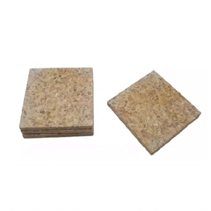 Fournisseur indien maison Design fantaisie Terrazzo rond tasse à thé tapis tapis meilleure vente prix vaisselle domestique verre sous-verre - Product Image 5