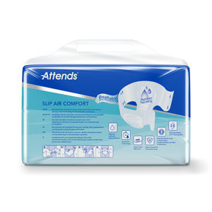 Pañales Desechables Ecológicos para Adultos ATTENDS SLIP AIR COMFORT M 9 4x28, Productos para el Control de Incontinencia, Súper Absorbentes, Globales - Product Image 3