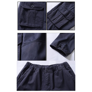 กางเกงคาร์โก้ผู้ชายทรงสลิมฟิต ระบายอากาศได้ดี เป็นมิตรกับสิ่งแวดล้อม น้ำหนักเบา แฟชั่นสไตล์สตรีท  รับสั่งทำสี โลโก้ และขนาด - Product Image 4