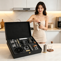 Cafetière italienne, ensemble Moka Pot, accessoires pour café, thé et expresso, tasses en verre