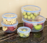 Organisateur de cuisine PP congélateur à micro-ondes de qualité alimentaire garder la fraîcheur transparente hermétique boîte de rangement des aliments ensemble de conteneurs avec couvercles