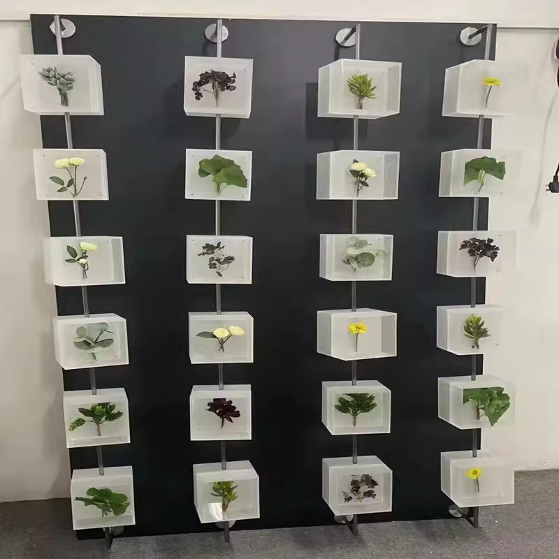 Mur cube transparent