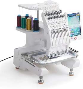 Machine à broder originale à 12 aiguilles, machine à coudre domestique avec écran tactile couleur, 1000 tr/min automatique - Product Image 1