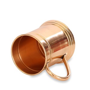 Taza de cerámica de cobre rústico Premium de 500ml para té de café helado y cócteles - Product Image 1