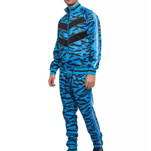 ชุดวอร์มสองชิ้นมีซิปสำหรับผู้ชายชุดออกกำลังกายฟิตเนสยิม - Product Image 2