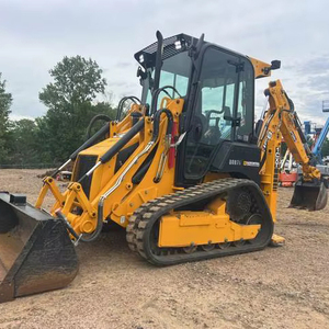 Chargeuse-pelleteuse compacte sur chenilles JCB 3DX, jaune, diesel, équipement de construction avec garantie de plus de 5 ans et pompe hydraulique JCB - Product Image 4