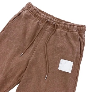 Pantalon décontracté léger pour homme, coupe droite, en molleton bouclette, avec cordon de serrage, brodé, respirant, écologique, infroissable, séchage rapide - Product Image 4