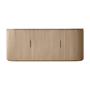 Modern Solid Wood Custom <b>Sideboard</b> Dining Room Furniture with 5+ ft <b>Storage</b> for Hotel Villa Living Room - Product Image 1