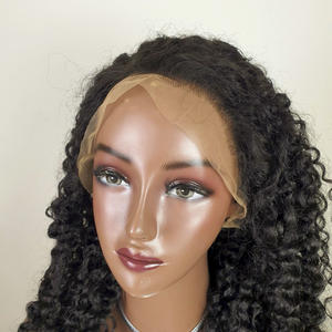 CHEVEUX HUMAINS PERRUQUES DE CHEVEUX VIERGES HD TRANSPARENT 180% PERRUQUE FRONTALE BOUCLÉE VIETNAMIENNE pour FEMMES CAP TAILLE PETIT - Product Image 3