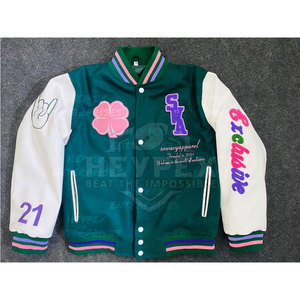 Chaqueta Varsity con Capucha y Diseño Personalizado para Hombre, Servicio OEM, Cuello Alto, Resistente al Viento y Transpirable, para Escuela Secundaria - Product Image 2