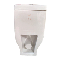 Ensemble de toilettes monobloc de luxe, modèle n° WC mural et sur pied moderne 116 avec réservoir encastré et siphon en P