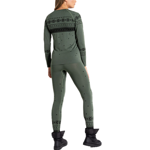 ชุดเสื้อโยคะยืดและถุงน่องเอวยางยืดสำหรับผู้หญิงชุดรัดกล้ามเนื้อชั้นในแขนยาวแบบปรับแต่งได้ - Product Image 2