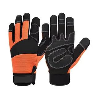 Machine à tricoter automatique sans couture pour la fabrication de gants de travail en cuir antidérapants, par un fabricant d'usine spécialisé dans les gants de mécanicien. - Product Image 4
