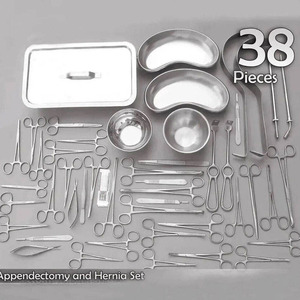 Juego de 38 Piezas para Apendicectomía y Hernia, Instrumentos Médicos de Cirugía General - Product Image 1