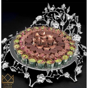 Cuenco y platos fundidos de aluminio y Metal con forma de hoja funky para servir platos dulces de Chocolate, vajilla, utensilios de cocina para encimera - Product Image 3