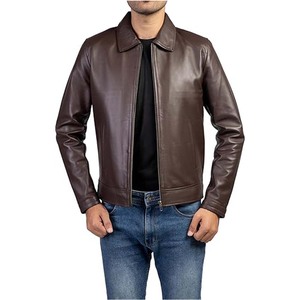 Custom Design Plain Dyed Regular Fit <b>Lightweight</b> Canvas Leather <b>Jacket</b> for Men <b>Breathable</b> Eco Friendly <b>Waterproof</b> Windproof - Product Image 6