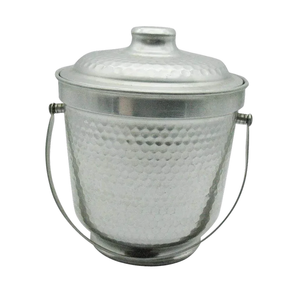 Seau de bac à glace de conception personnalisée en aluminium martelé pour les bars extérieurs utilisation de fête seau à glace refroidisseur de bouteille avec vente - Product Image 3