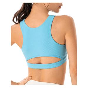 Soutien-gorge de sport pour femmes, brassières de yoga, logo personnalisé, respirant, haut de sport pour la salle de sport, exercice, entraînement, haut court, haute qualité, couleurs personnalisées - Product Image 2