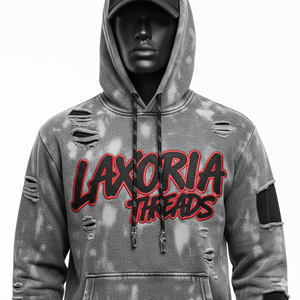 Survêtement unisexe 100% coton, broderie de strass, technique de lavage délavé, sweat-shirt technique pour homme, motif uni, saison hivernale - Product Image 2