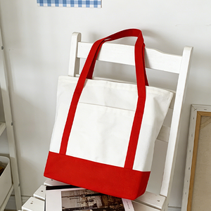 Sac fourre-tout en <span class=keywords><strong>toile</strong></span> beige spacieux et tendance, personnalisable, écologique, pour femmes, idéal pour le shopping et les sorties décontractées - Product Image 2