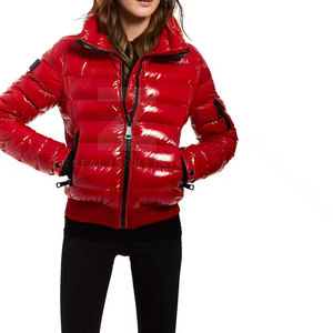 Veste d'hiver brillante et élégante pour femme, coupe-vent respirante et écologique, avec fermeture éclair frontale, couleurs personnalisables, haute qualité - Product Image 5