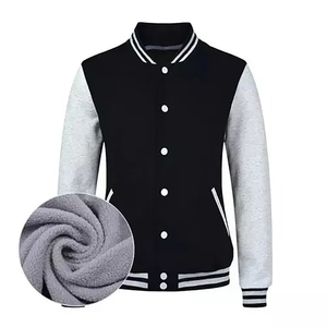 Blouson de sport unisexe coupe ample, style Chicago, brodé, avec fermeture éclair et col rond, coupe-vent, vente en gros - Product Image 6
