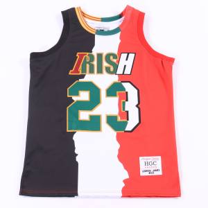 Maillot d'équipe de basket-ball de club de jeunes personnalisé brodé Streetwear maillot en maille respirant sublimation impression basket-ball pour jeunes - Product Image 2