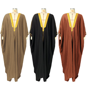 Thobes Daffah pour hommes Thobes Daffah pour hommes sur mesure poitrine brodée pour hommes musulmans Thobes en coton vêtements islamiques couleur unie traditionnelle - Product Image 2