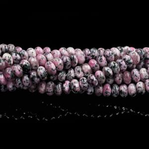 Perles en pierre naturelle de rhodochrosite rose lisse Rondelle pierre précieuse créative accessoire de perles semi-précieuses bijoux délicats - Product Image 3