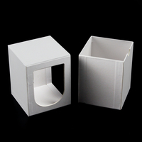 Boîte à bougies en céramique de 8 oz avec tiroir blanc en carton rigide, boîte personnalisée avec logo, emballage pour bougies