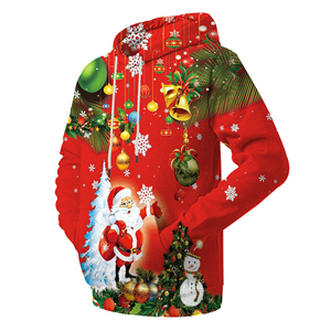 Venta al por mayor de sudaderas con capucha de los hombres de Navidad de buena calidad sudaderas con capucha para los hombres de calidad de poliéster 100% estilo OEC - Product Image 3