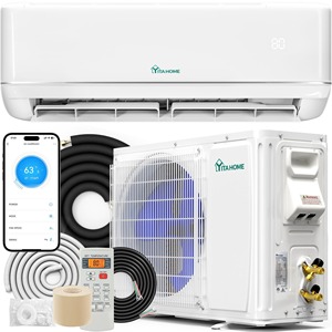 Aire acondicionado dividido inversor de 24000 BTU para refrigeración y calefacción de habitaciones grandes, hogares, oficinas y espacios comerciales - Product Image 1
